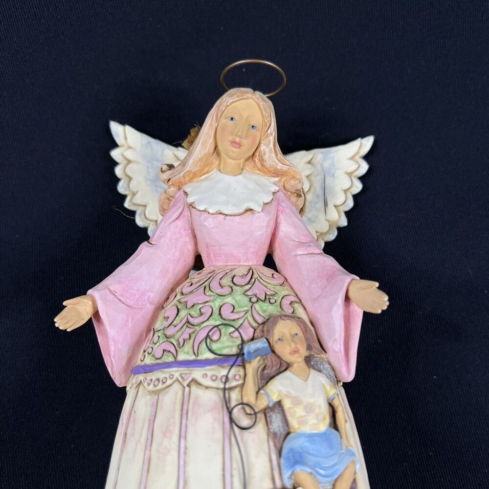 Jim Shore Heartwood Creek "MY SISTER MY FRIEND" #4009246 Angel w/3D detail 9" - Picture 4 of 11